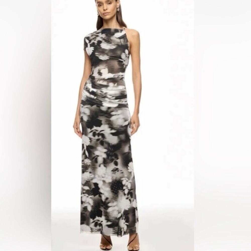 Bec + Bridge Sz 2 Brown
Abstract One Shoulder Mesh Dress size 2